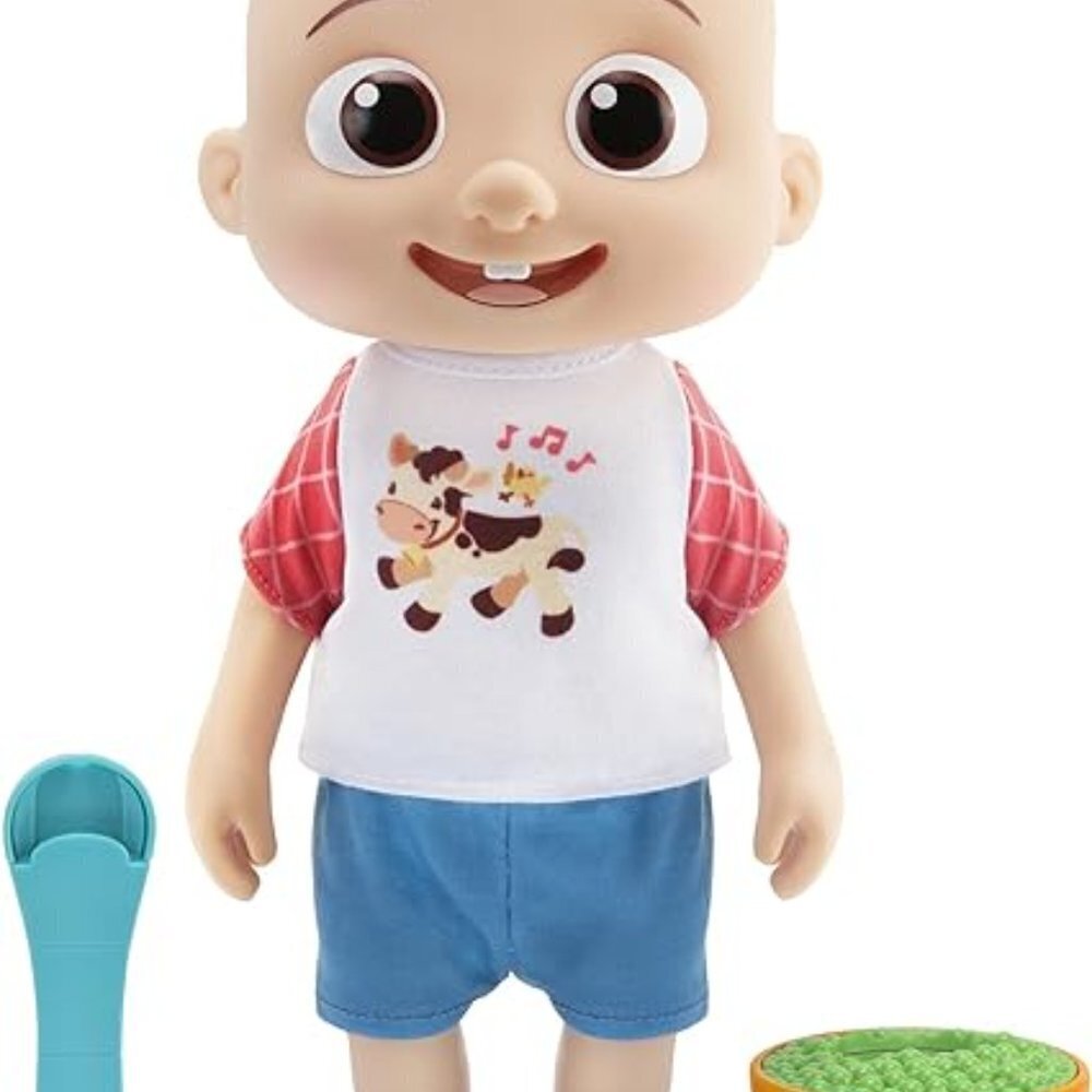 Cocomelon Deluxe Interactive JJ Doll - Includes JJ, Shirt, Shorts, Pair of Shoes